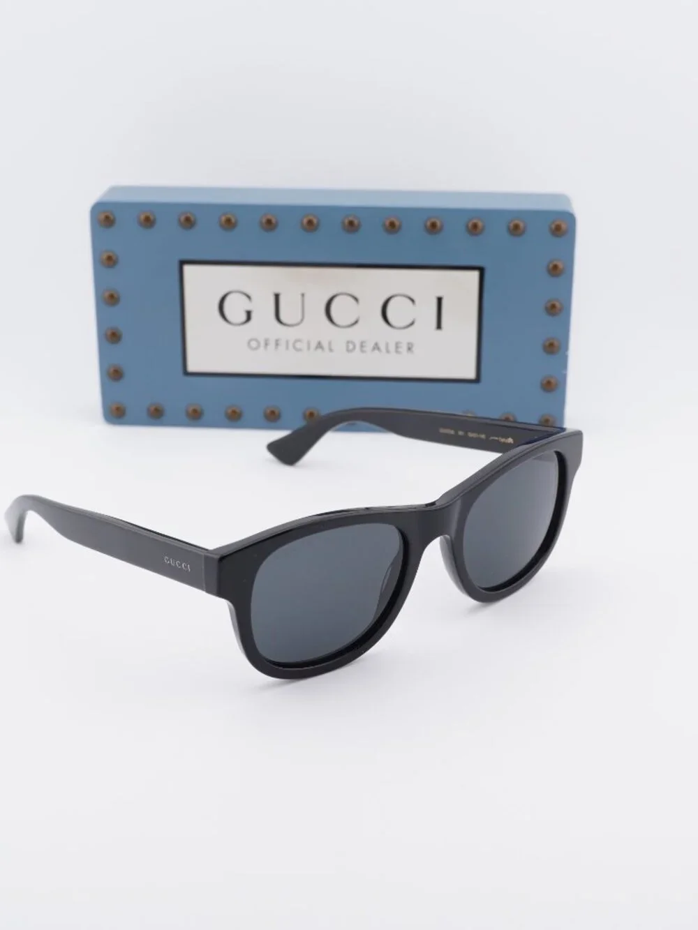 Gucci GG0003S 001 Men Square Sunglasses - Black / Grey